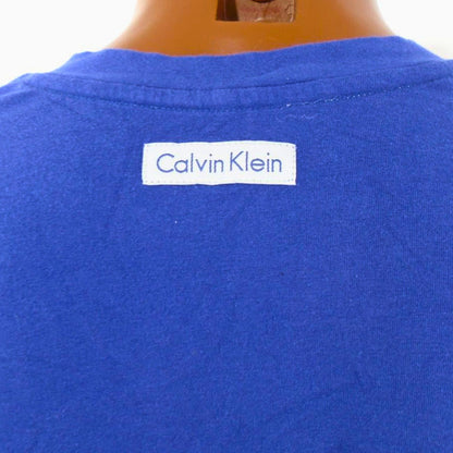 Sudadera Hombre Calvin Klein. Azul oscuro. L. Usado. Bien