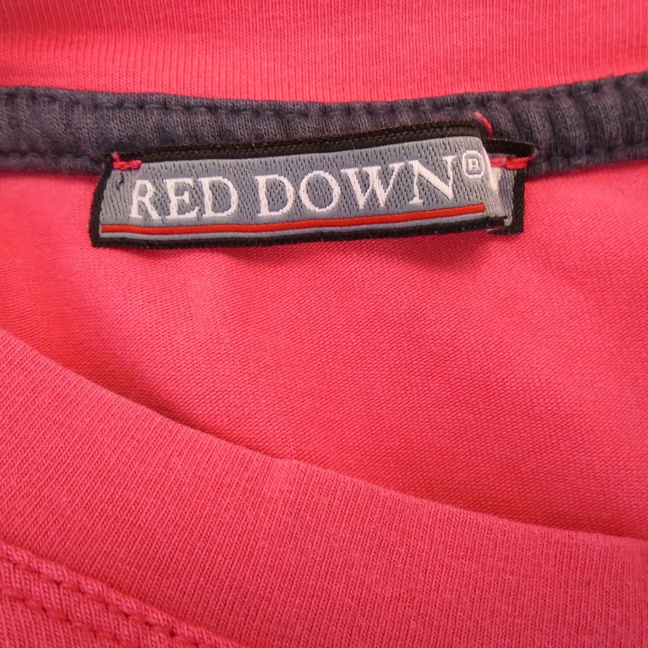 Camiseta de mujer roja hacia abajo.  Rosado.  SG.  Usó.  Bien