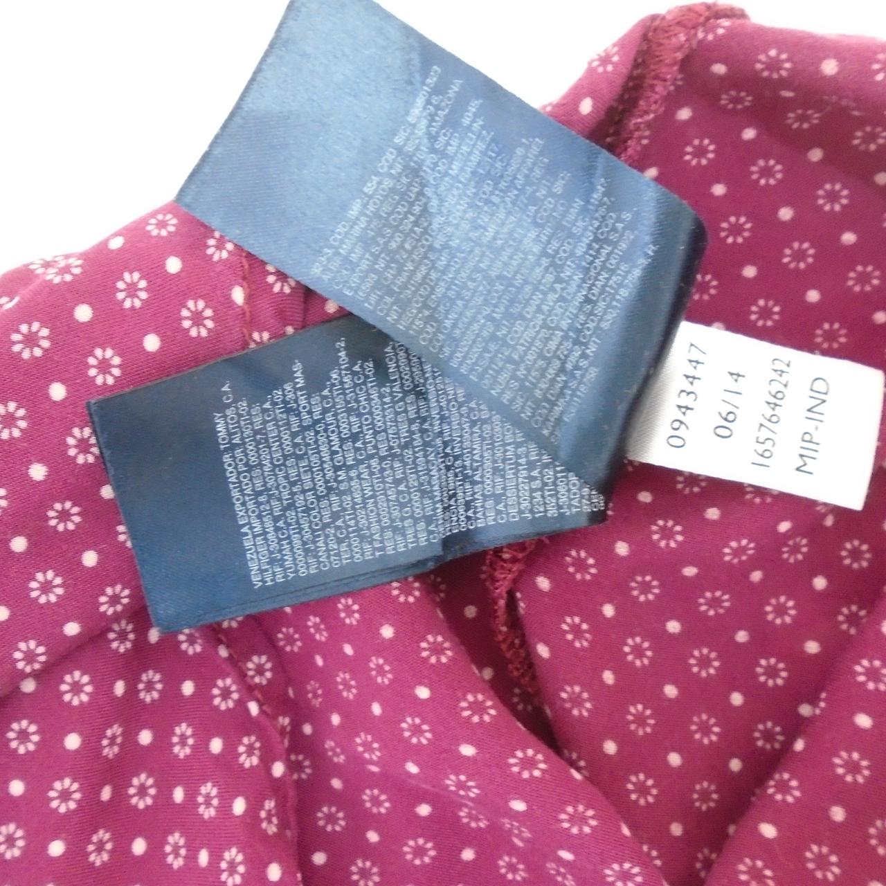 Women's Blouse Tommy Hilfiger. Bordeaux. XS. Used. Good