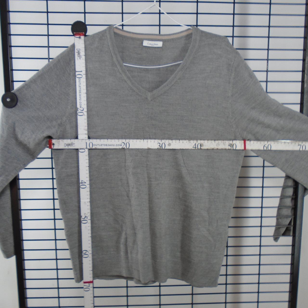 Men's Sweater Calvin Klein. Grey. XXL. Used. Good