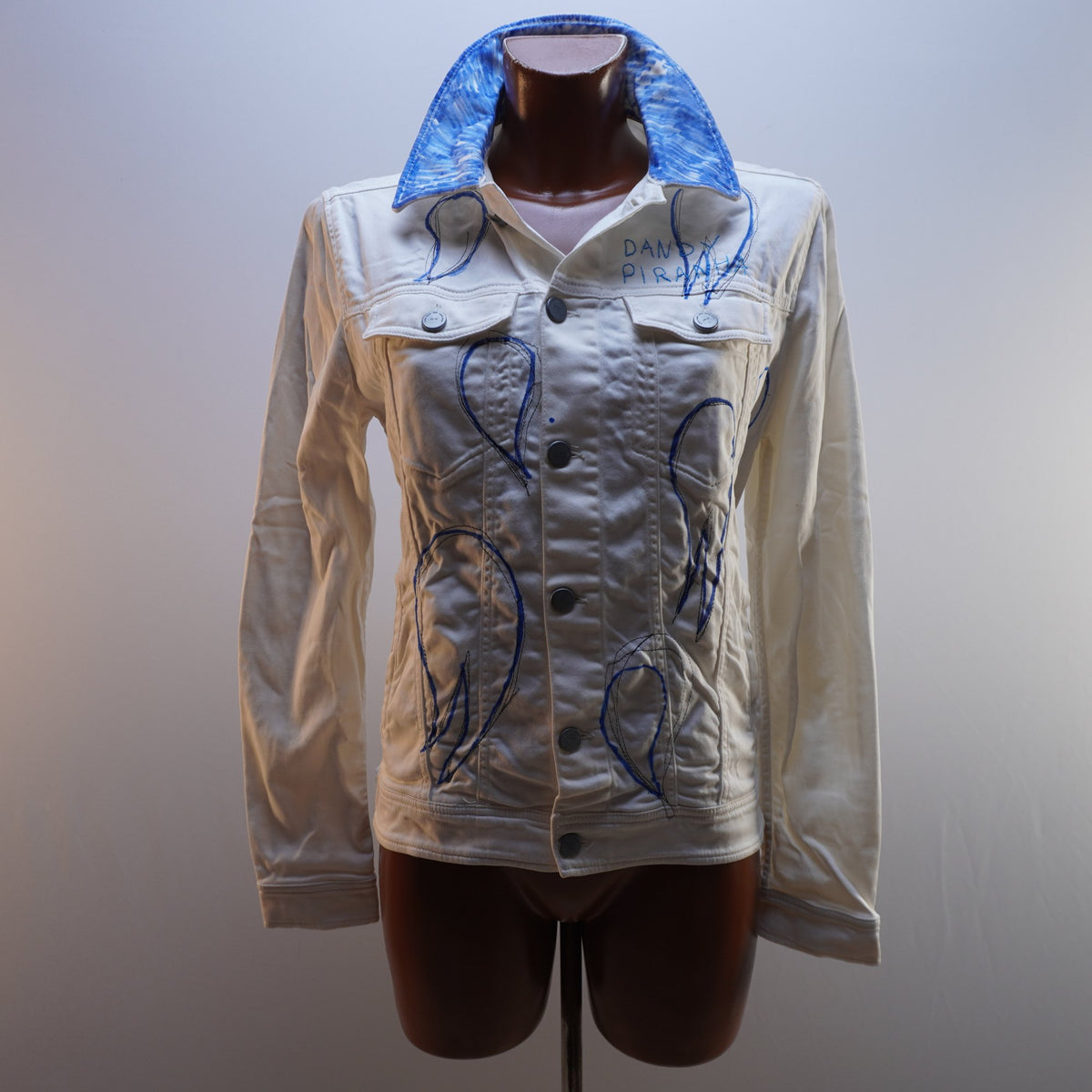 Cazadora Vaquera Italian Style para Mujer Usada - Blanca, L