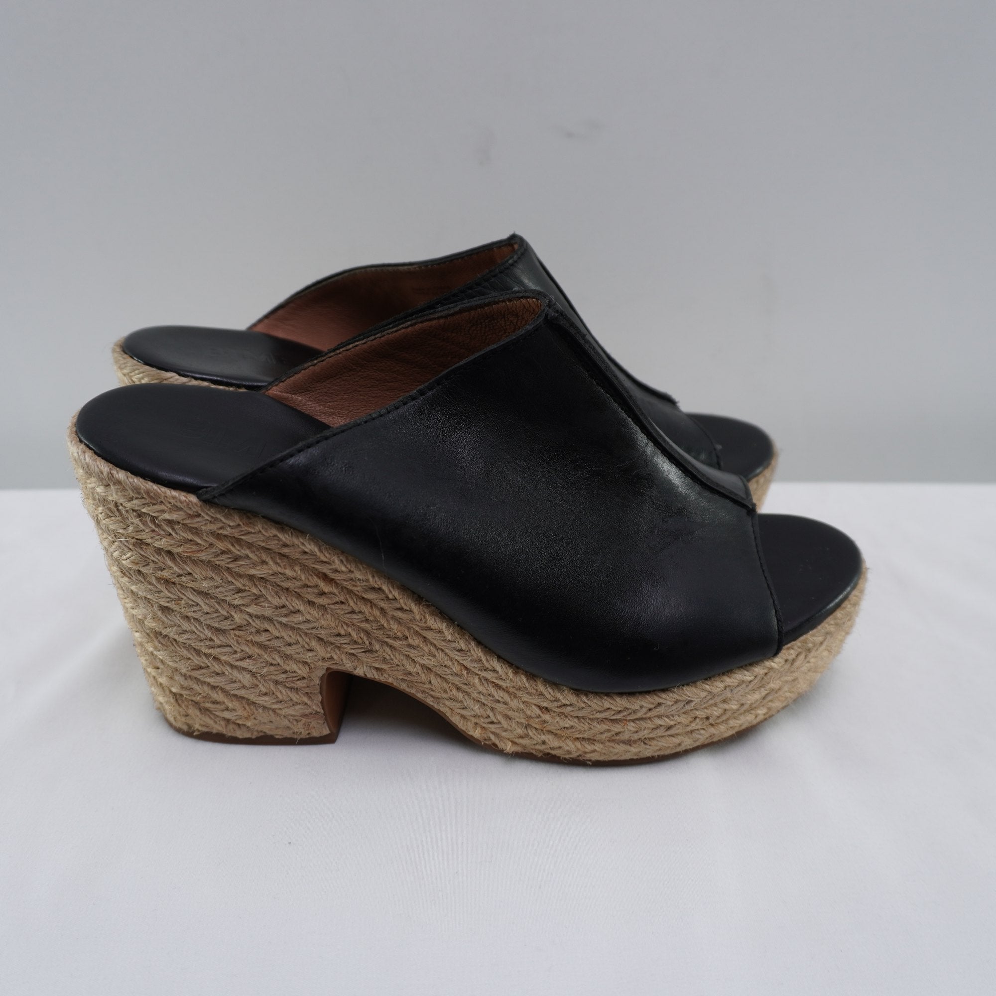 Sandalias Bimba y Lola para Mujer Usadas - Negro, Talla 38