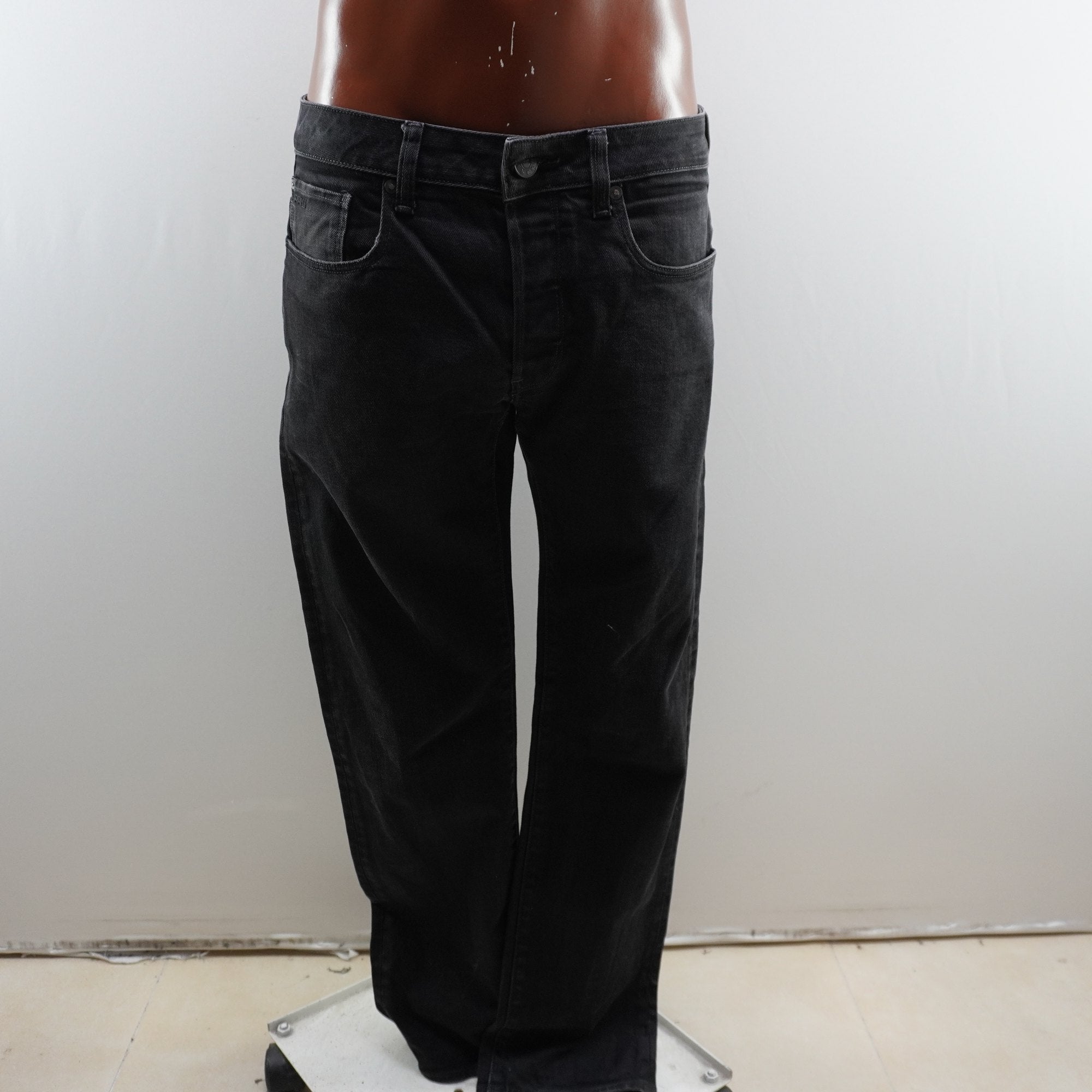 Vaqueros G-Star RAW para Hombre Usados - Negros, Grande (L)