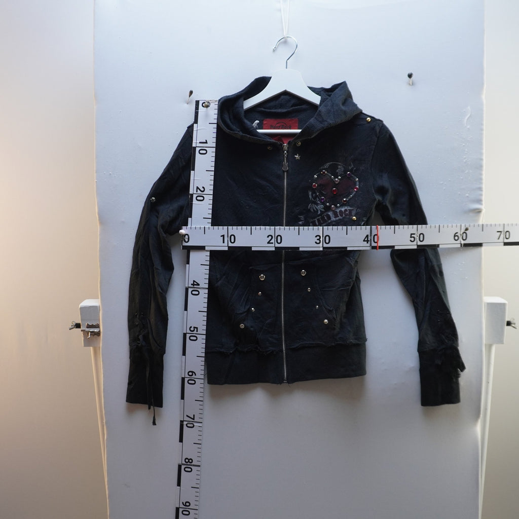 Sudadera con Capucha Hard Rock para Mujer Usada - Negra, XS