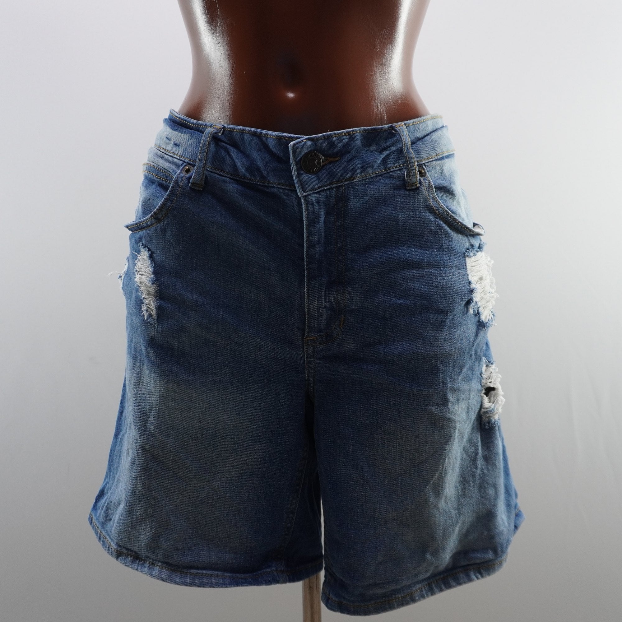 Pantalones Cortos Vaqueros Buffalo para Mujer en Azul - L, Usados en Muy Buen Estado