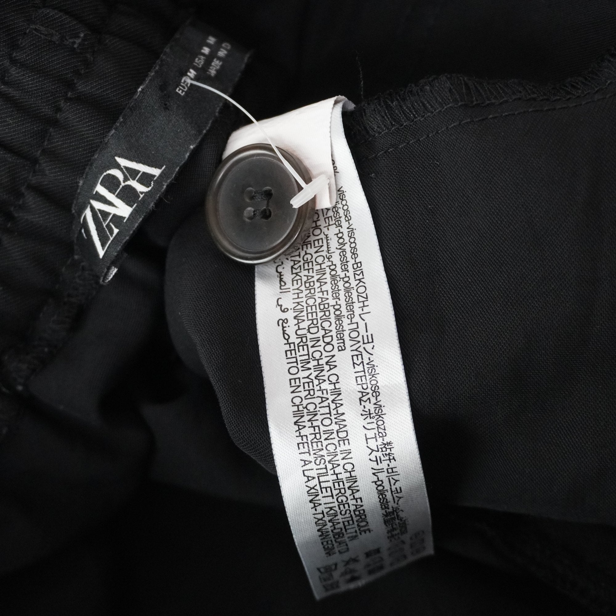 Pantalones Tipo Cargo Zara para Mujer Usados - Negro, M