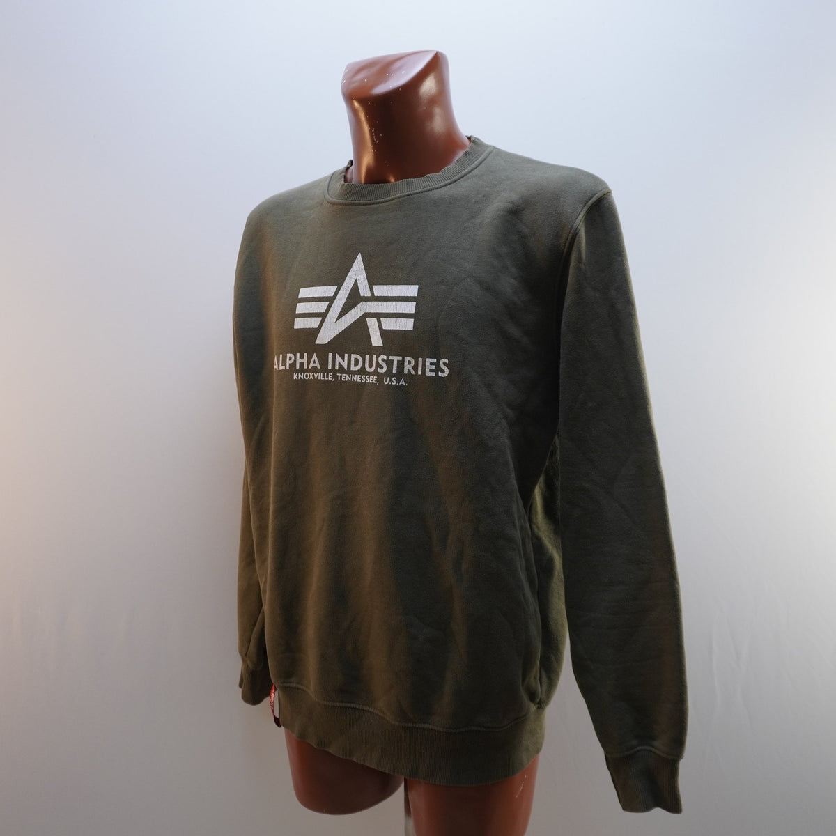 Sudadera con Capucha Alpha Industries para Hombre Usada - Verde, XL