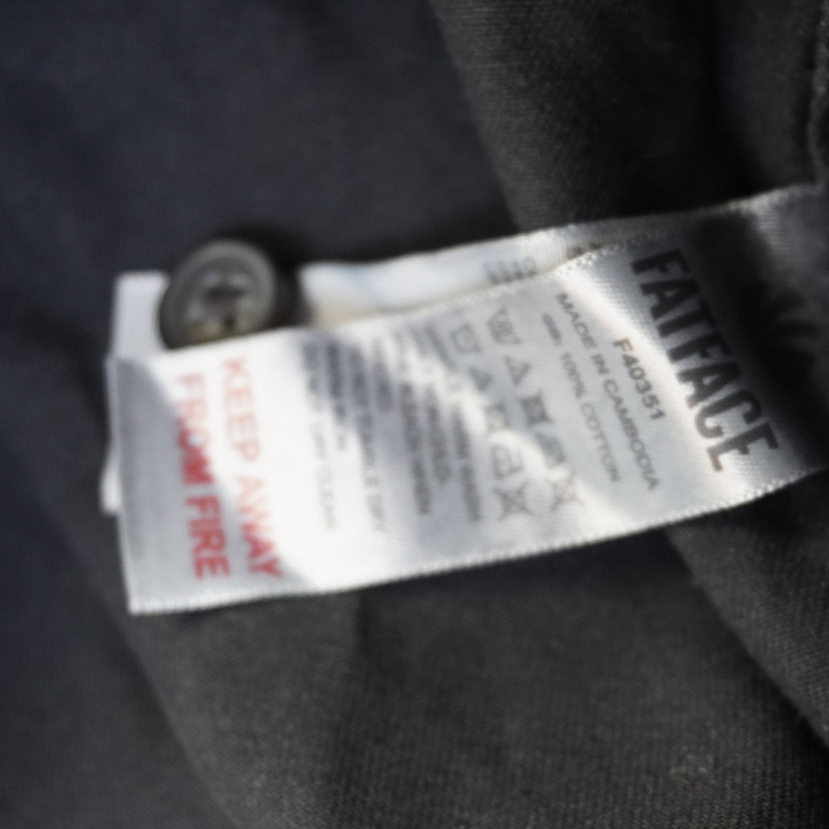 Camisa Henley Fat Face para Hombre Usada - Negra, L