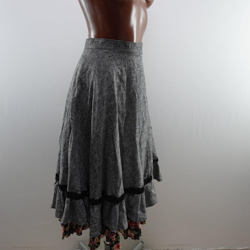 Falda Italian Style para Mujer Usada - Gris, XXL