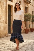 Falda Alba Conde para Mujer Usados - Gris, L
