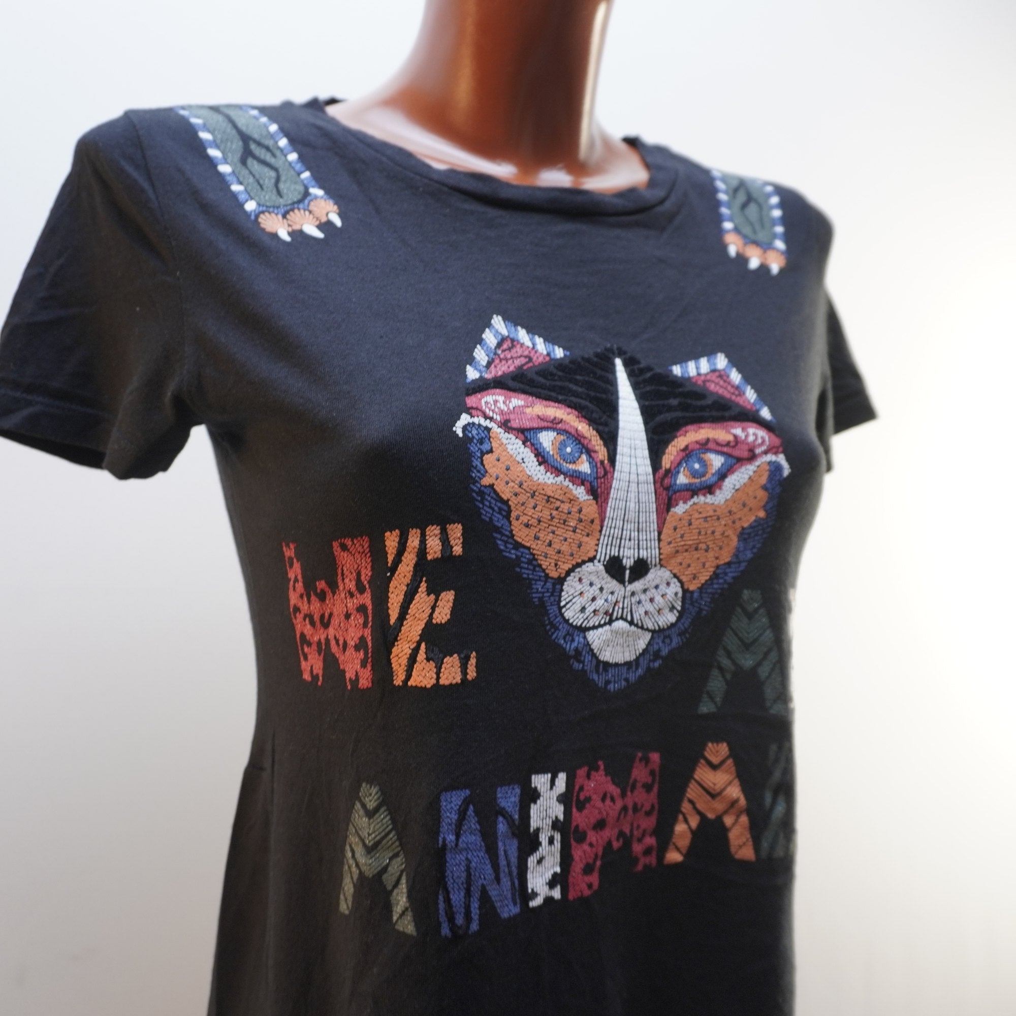 Camiseta Desigual para Mujer Usada - Negra, S