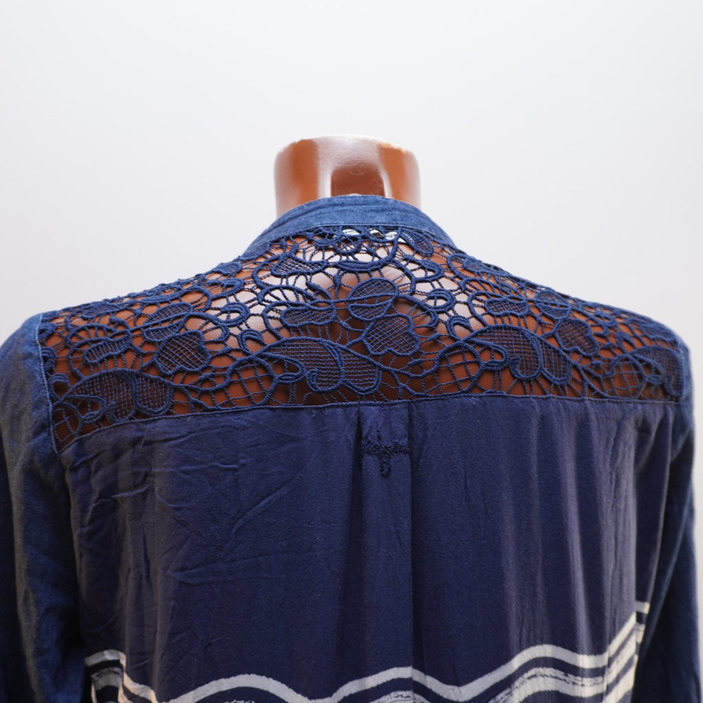 Camisa Henley Desigual para Mujer Usada - Azul, L