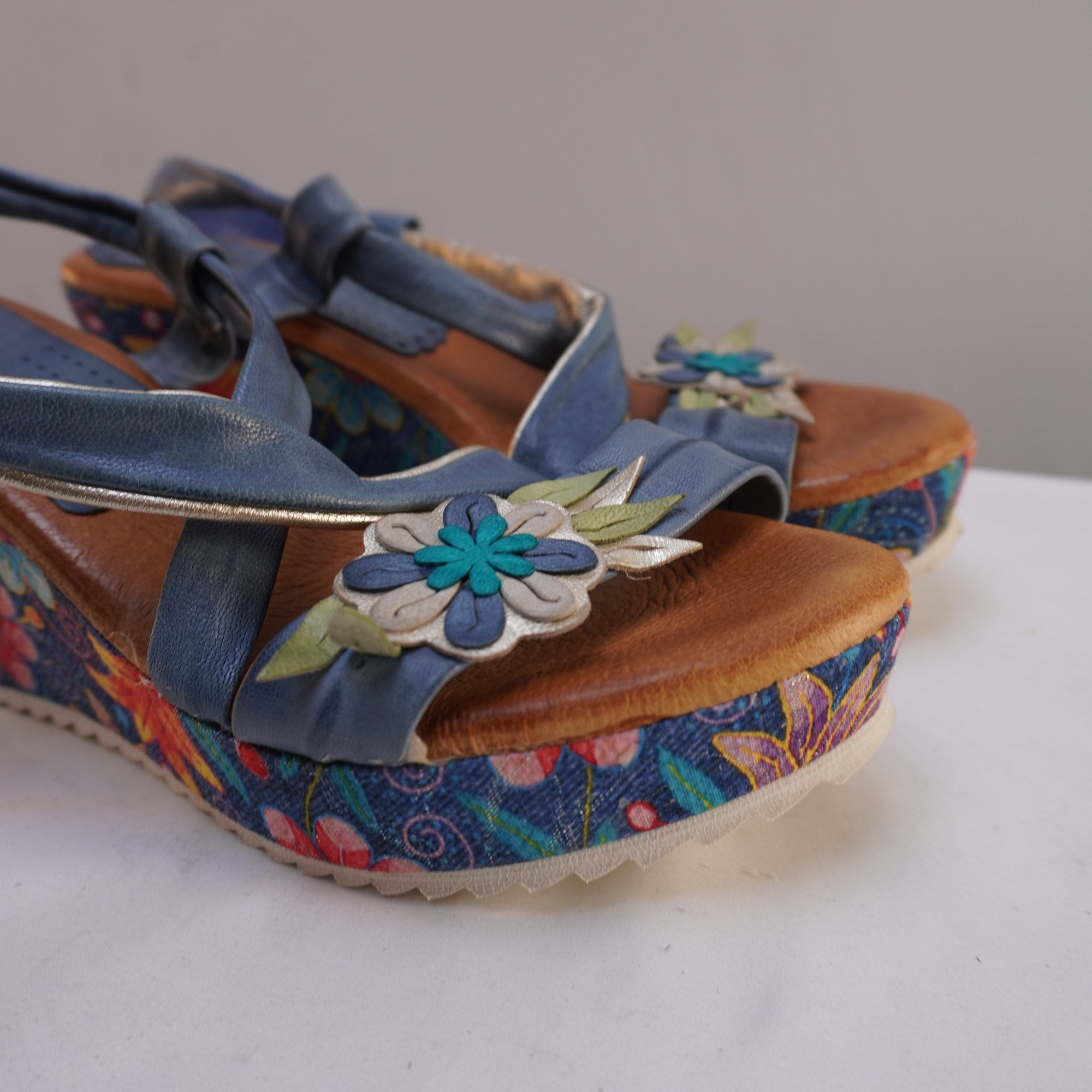 Sandalias Marila para Mujer Usadas - Azul, Talla 39