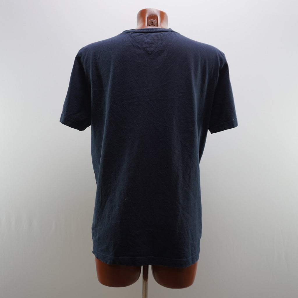 Camiseta de Manga Corta Tommy Hilfiger para Mujer Usada - Azul Marino, L