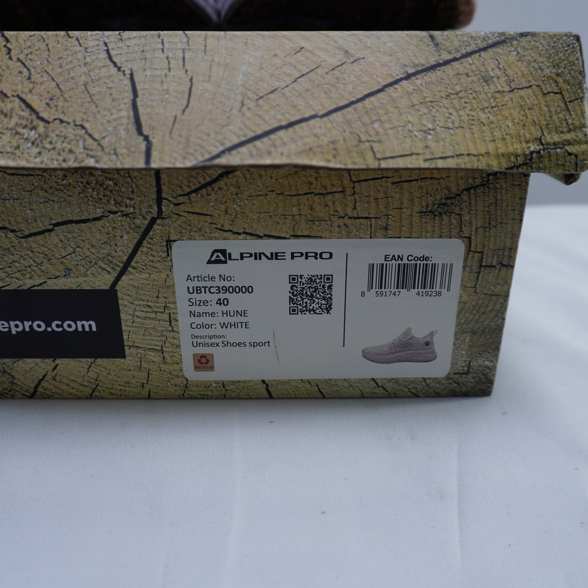 Zapatillas Alpine para Mujeres Usadas - Blancas, Talla 40