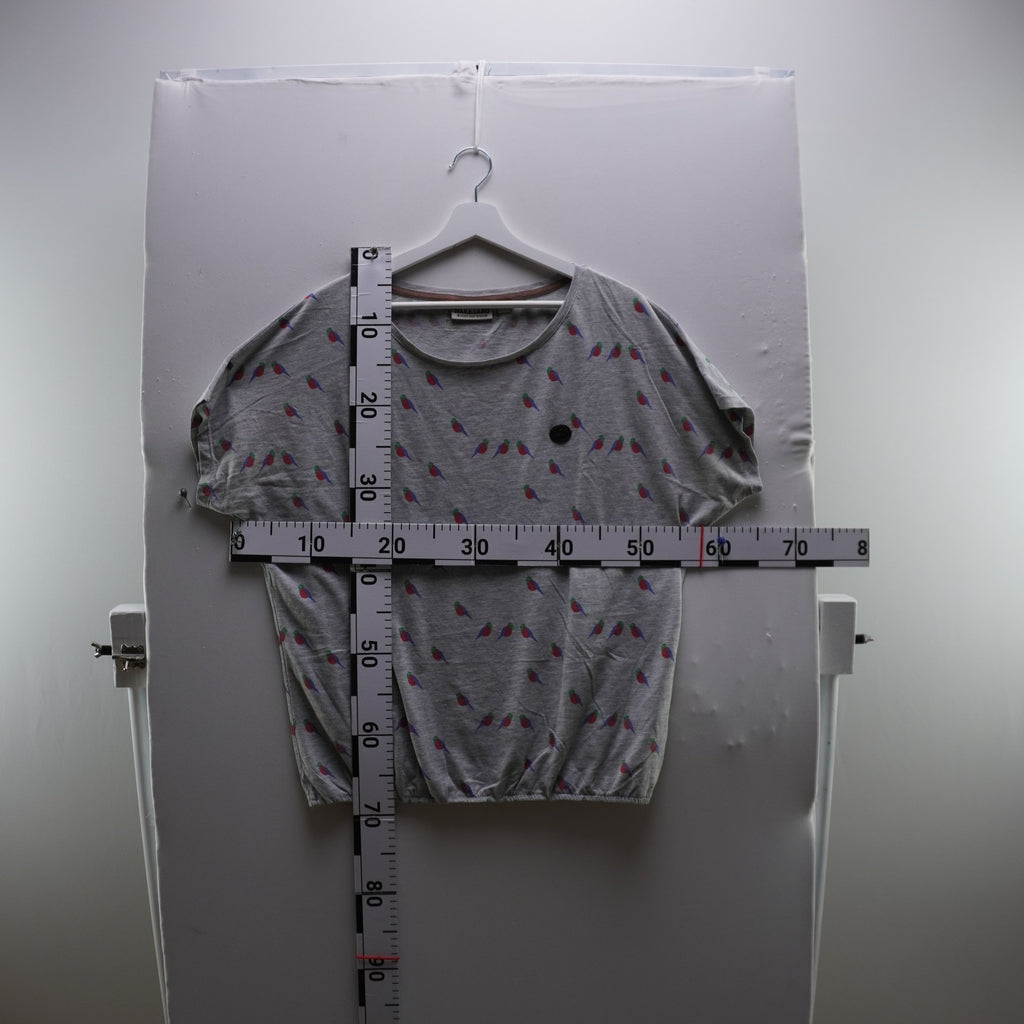 Camiseta de Manga Corta Naketano para Mujer Usada - Gris, XL