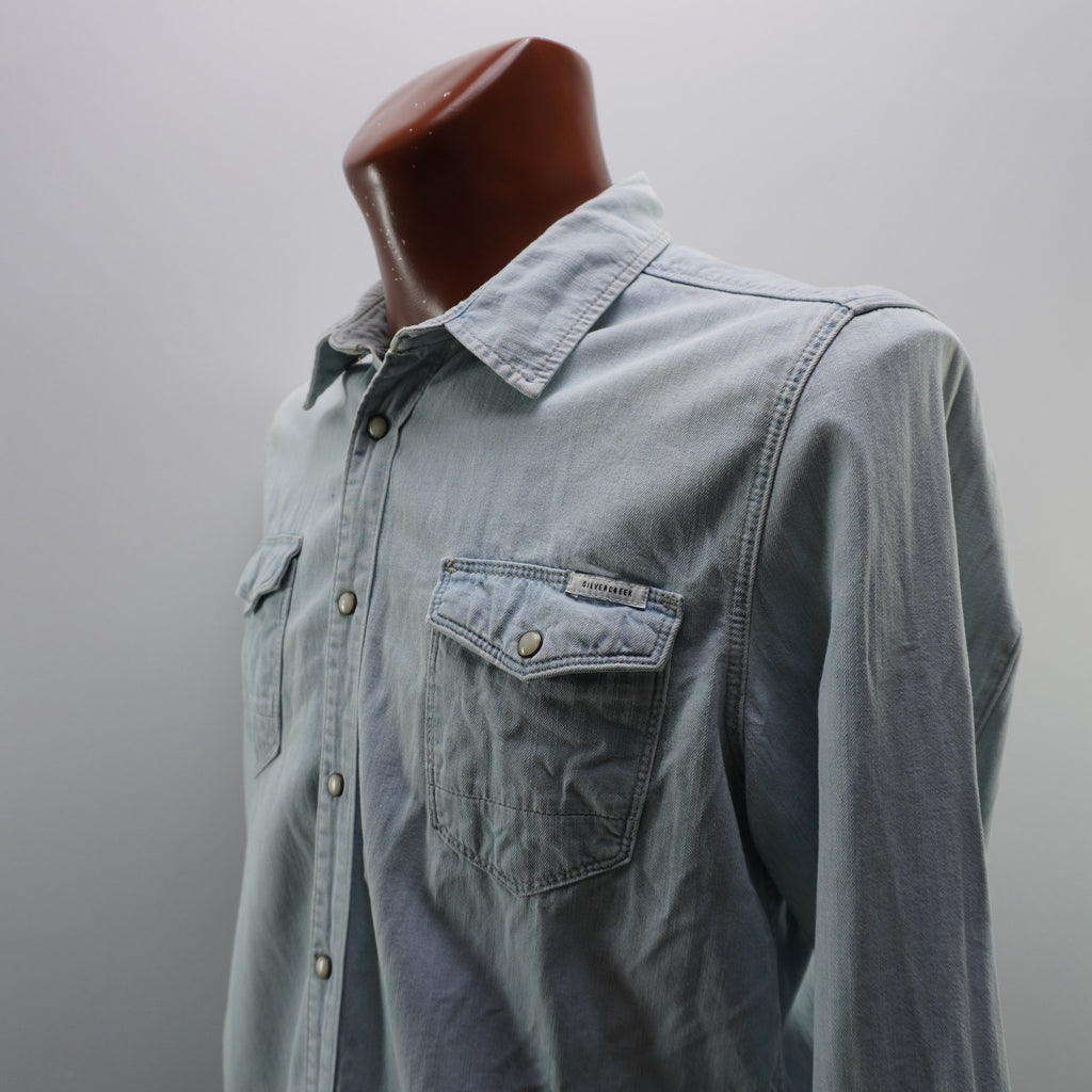 Camisa Silver Creek para Hombre Usada - Azul, L