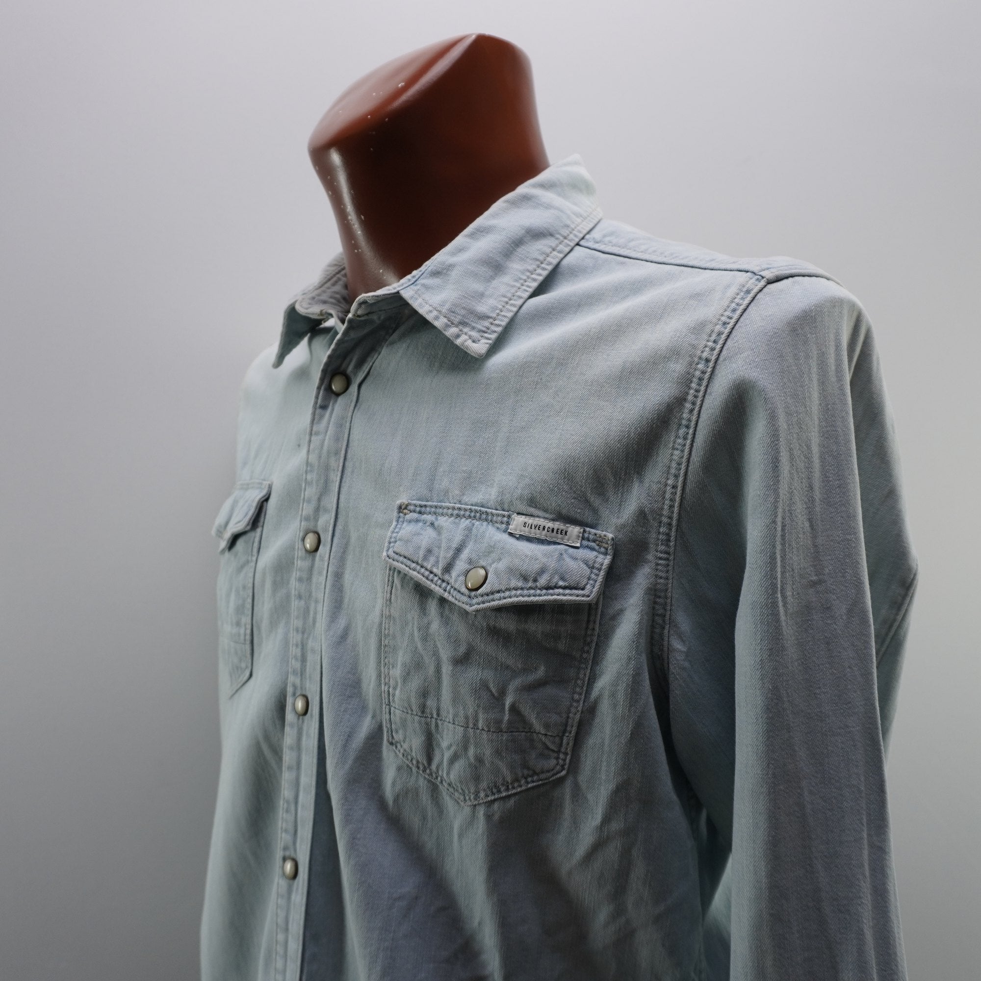Camisa Silver Creek para Hombre Usada - Azul, L