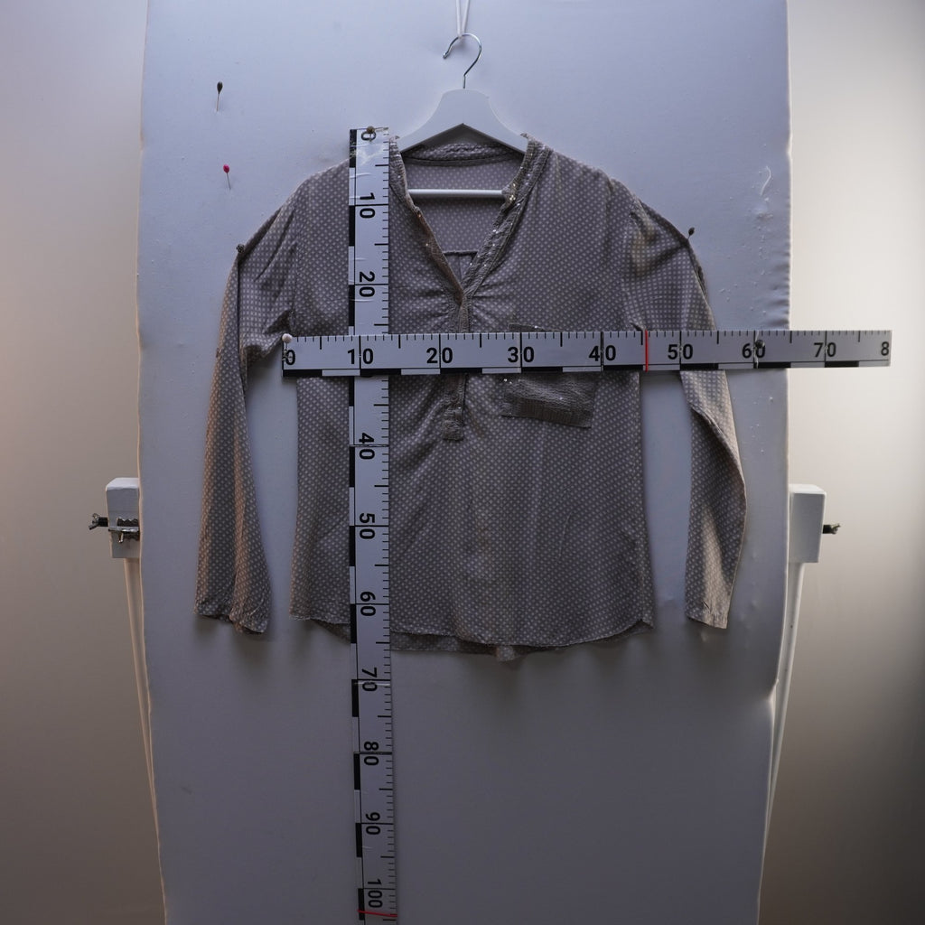 Camisa Henley Italian Style para Mujer Usada - Gris, M