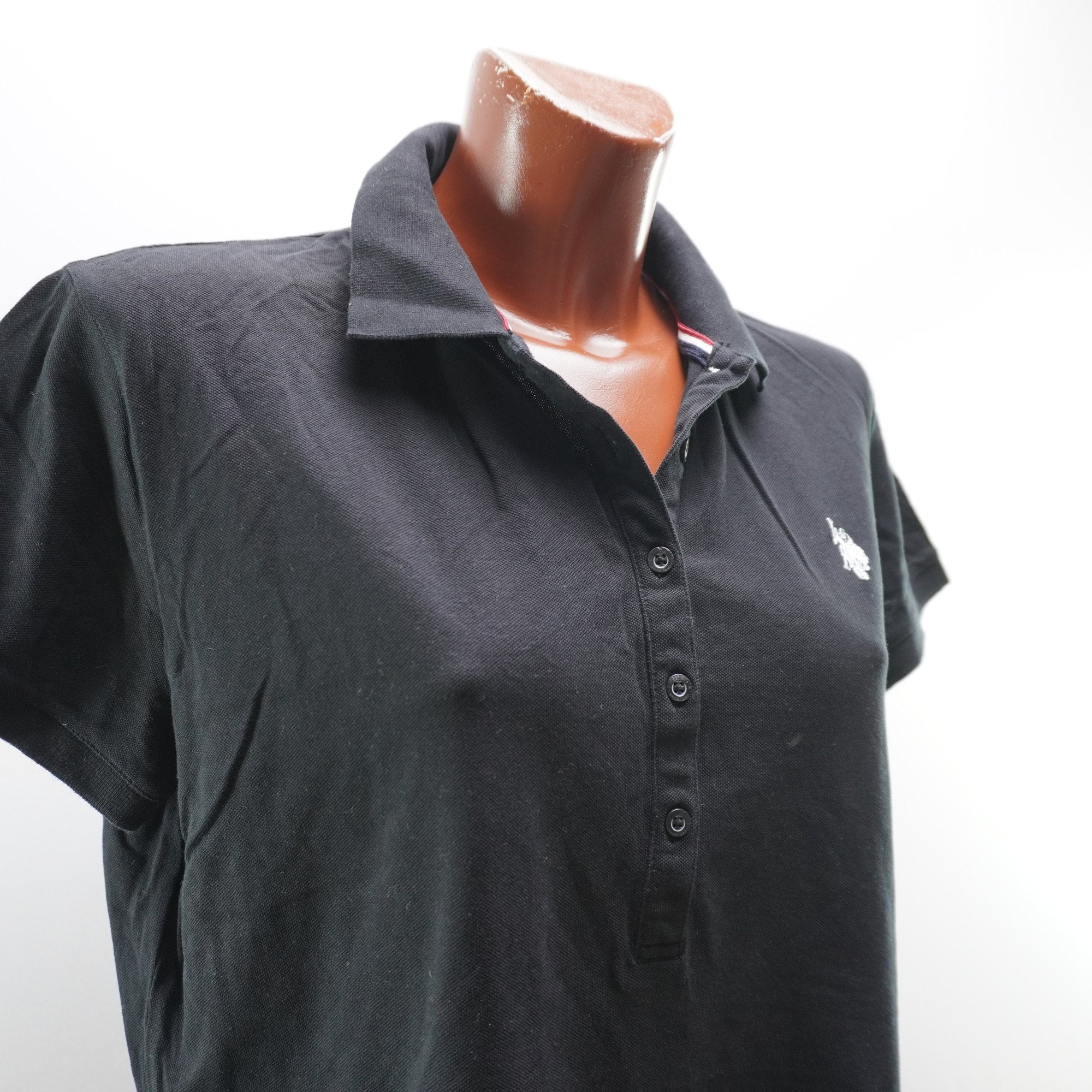 Camiseta U.S. Polo Assn. para Mujer Usada - Negra, XXL