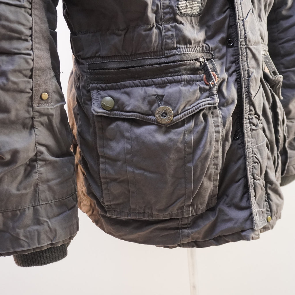 Parka Khujo para Hombre Usada - Gris, XXL