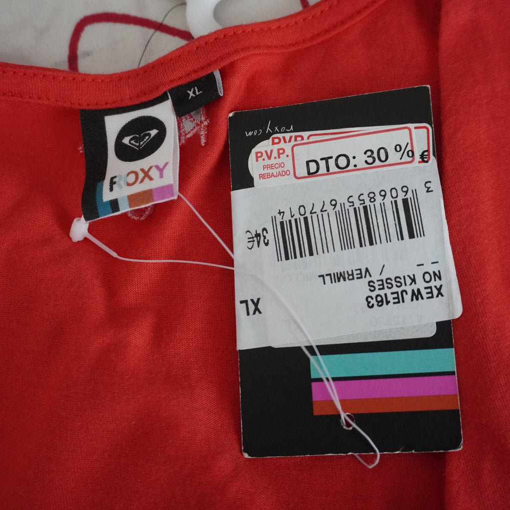 Camiseta Roxy para Mujer Usada - Rojo, XL