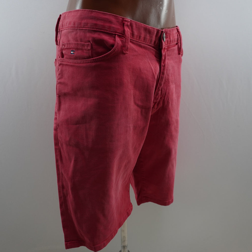 Pantalones Cortos Vaqueros Tommy Hilfiger para Hombre Usados - Rojos, L