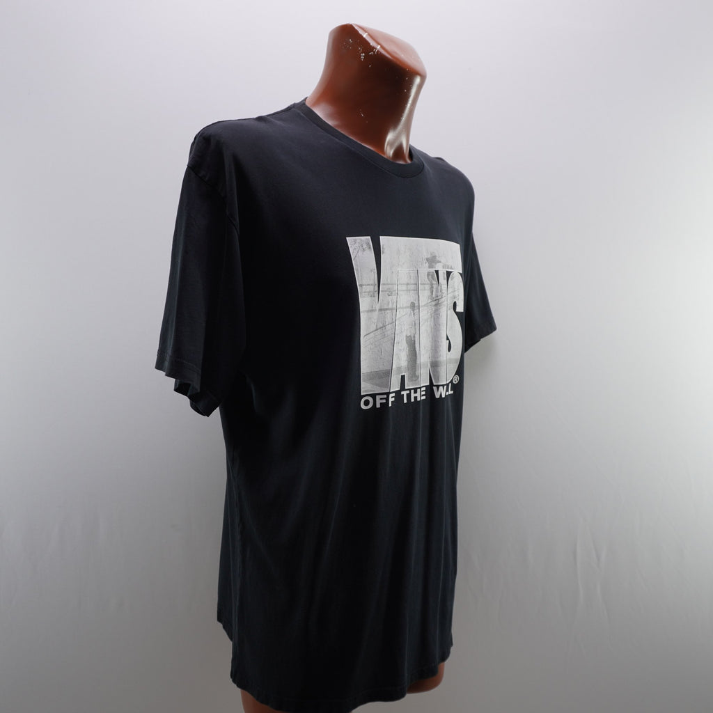 Camiseta Vans para Hombre Usada - Negra, XL