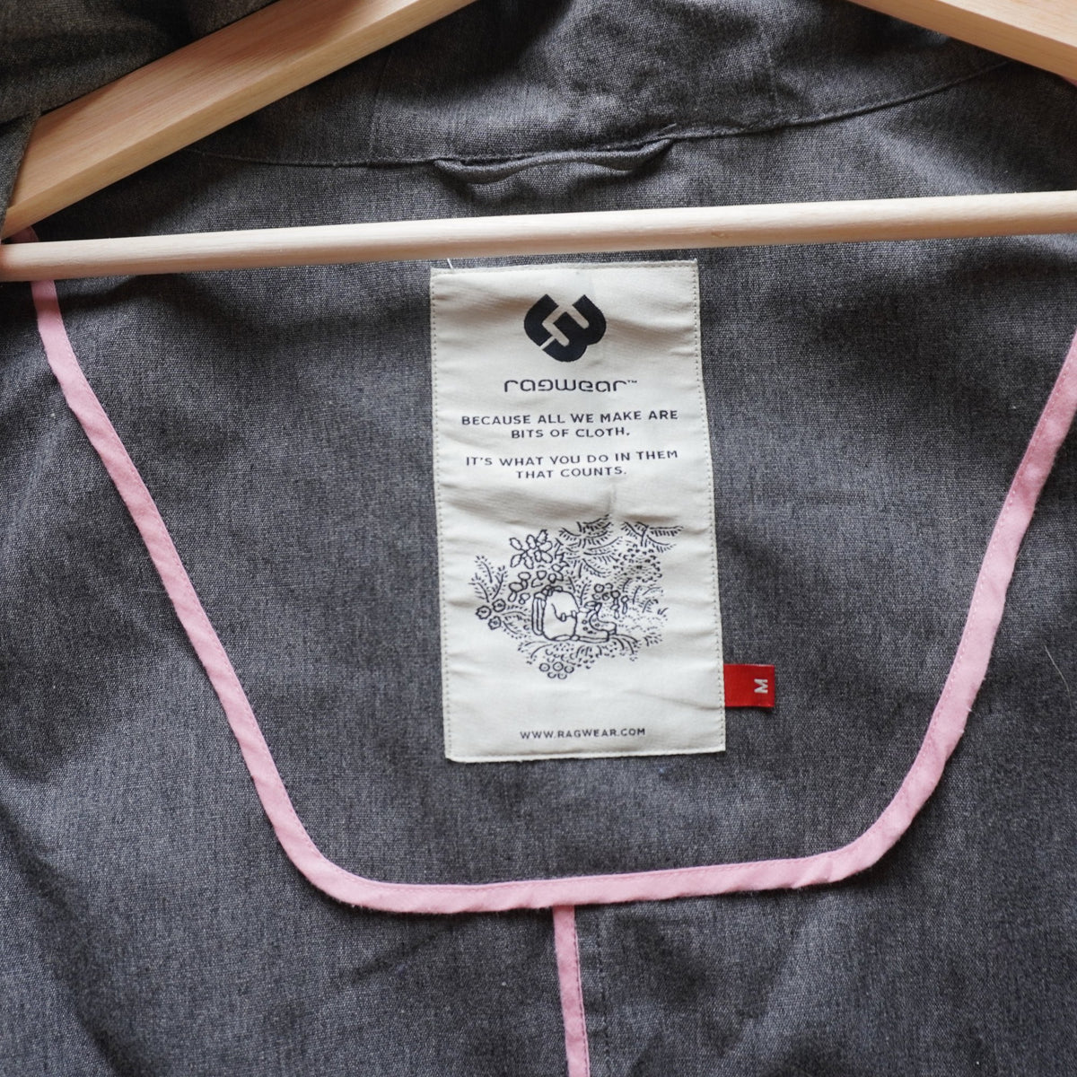 Parka Ragwer para Mujer Usada - Gris, M