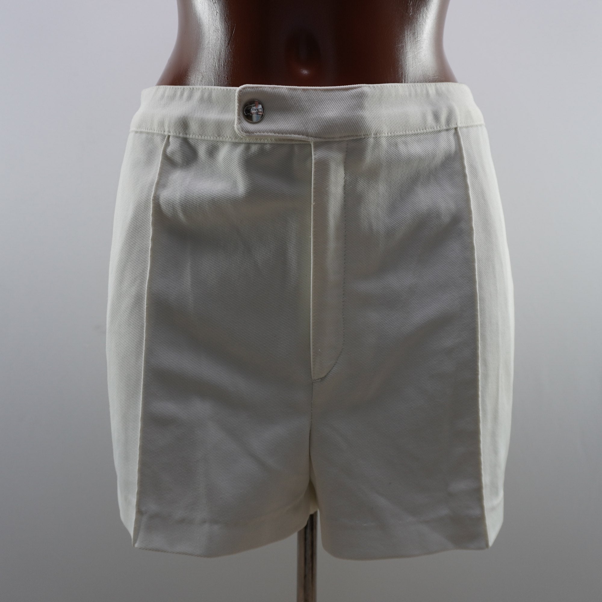 Pantalones Cortos Chinos Lacoste para Mujer Usados - Blanco, L