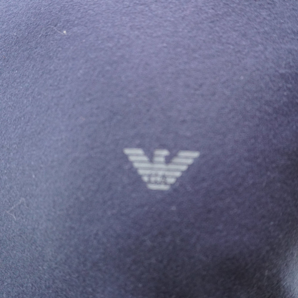 Camiseta de Manga Corta Emporio Armani para Hombre - Azul Marino, S, Usada en Muy Buen Estado