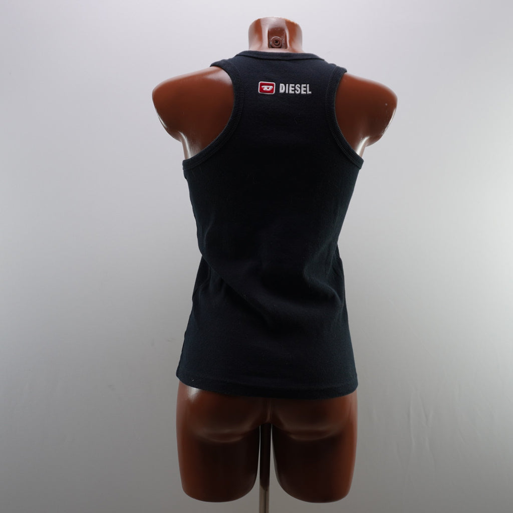 Camiseta de Manga Corta Diesel para Mujer Usada - Negro, L