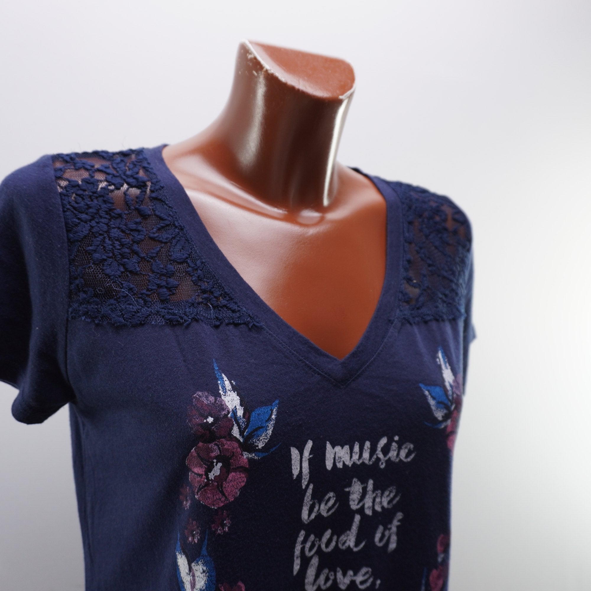 Camiseta Hollister para Mujer Usada - Azul Marino, M