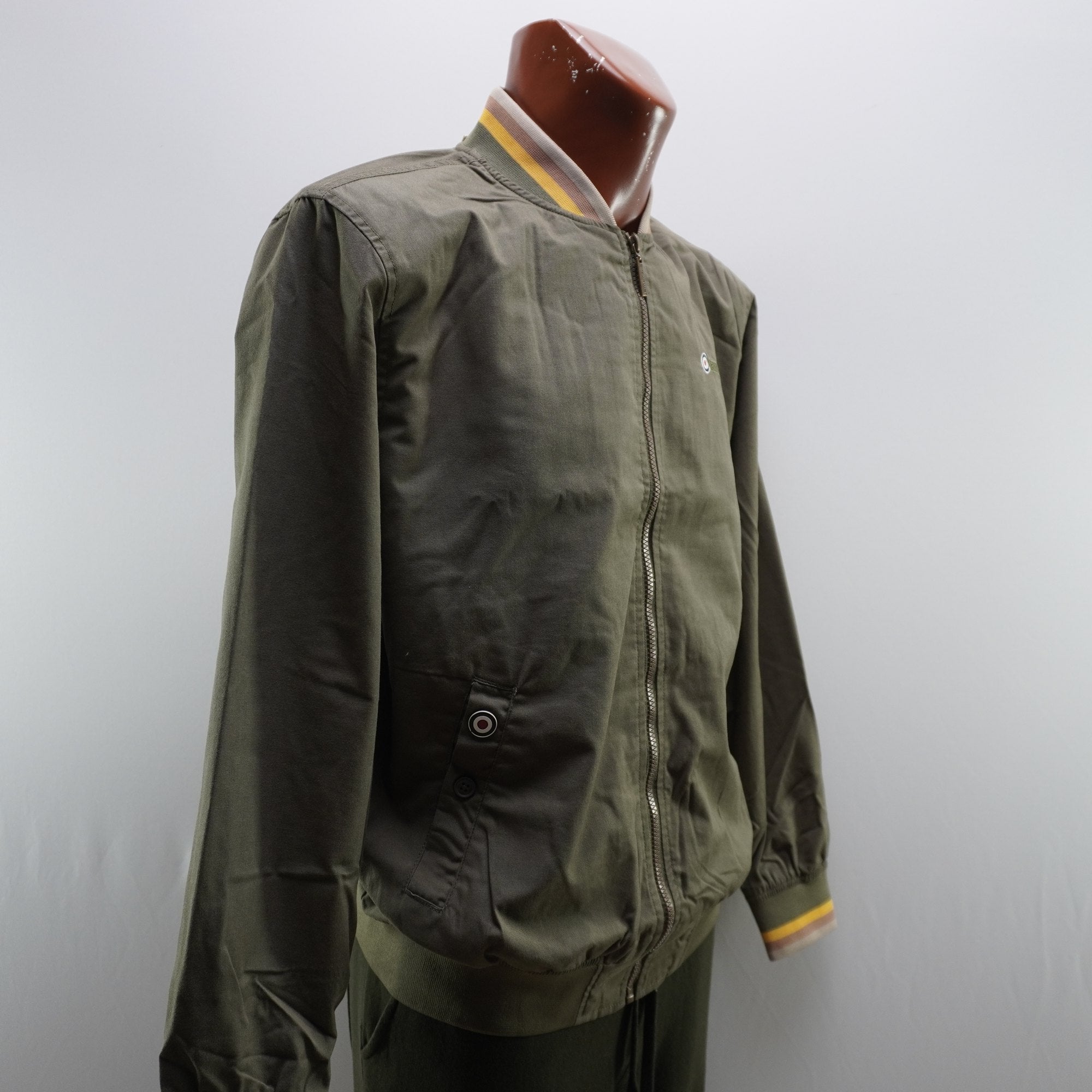 Chaqueta Bomber Lambretta para Hombre Usada - Beige, XL