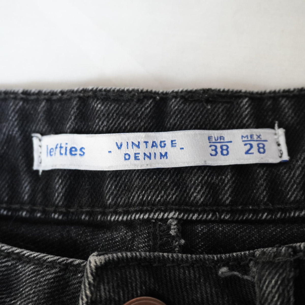 Pantalones Cortos Vaqueros Lefties para Mujer Usados - Negro, M