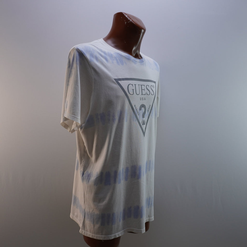 Camiseta de Manga Corta Guess para Hombre Usada - Azul, XL