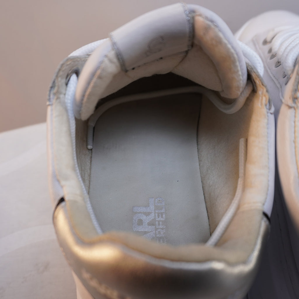 Zapatillas Karl Lagerfeld para Mujer Usadas - Blancas, Talla 36