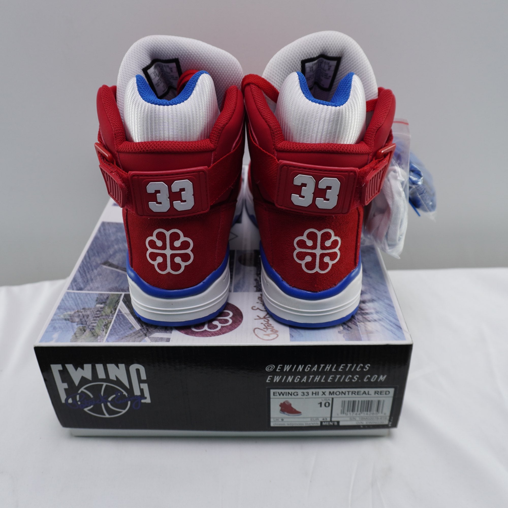 Zapatillas Patrick Ewing 33 para Hombre Usadas - Rojo, Talla 43