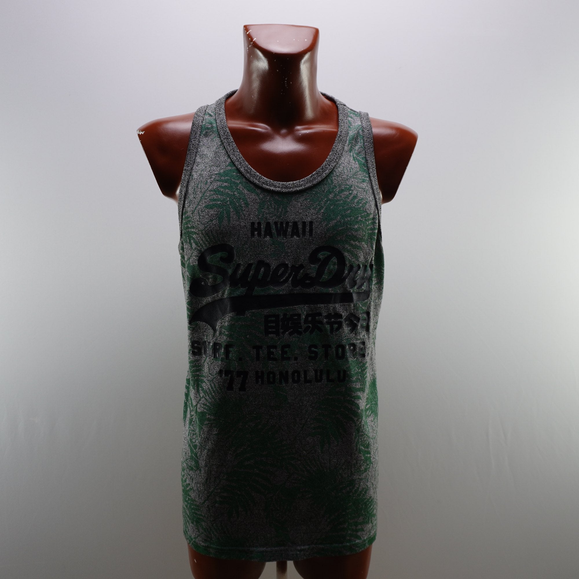 Camiseta de Manga Corta Superdry para Hombre Usada - Verde, XXL