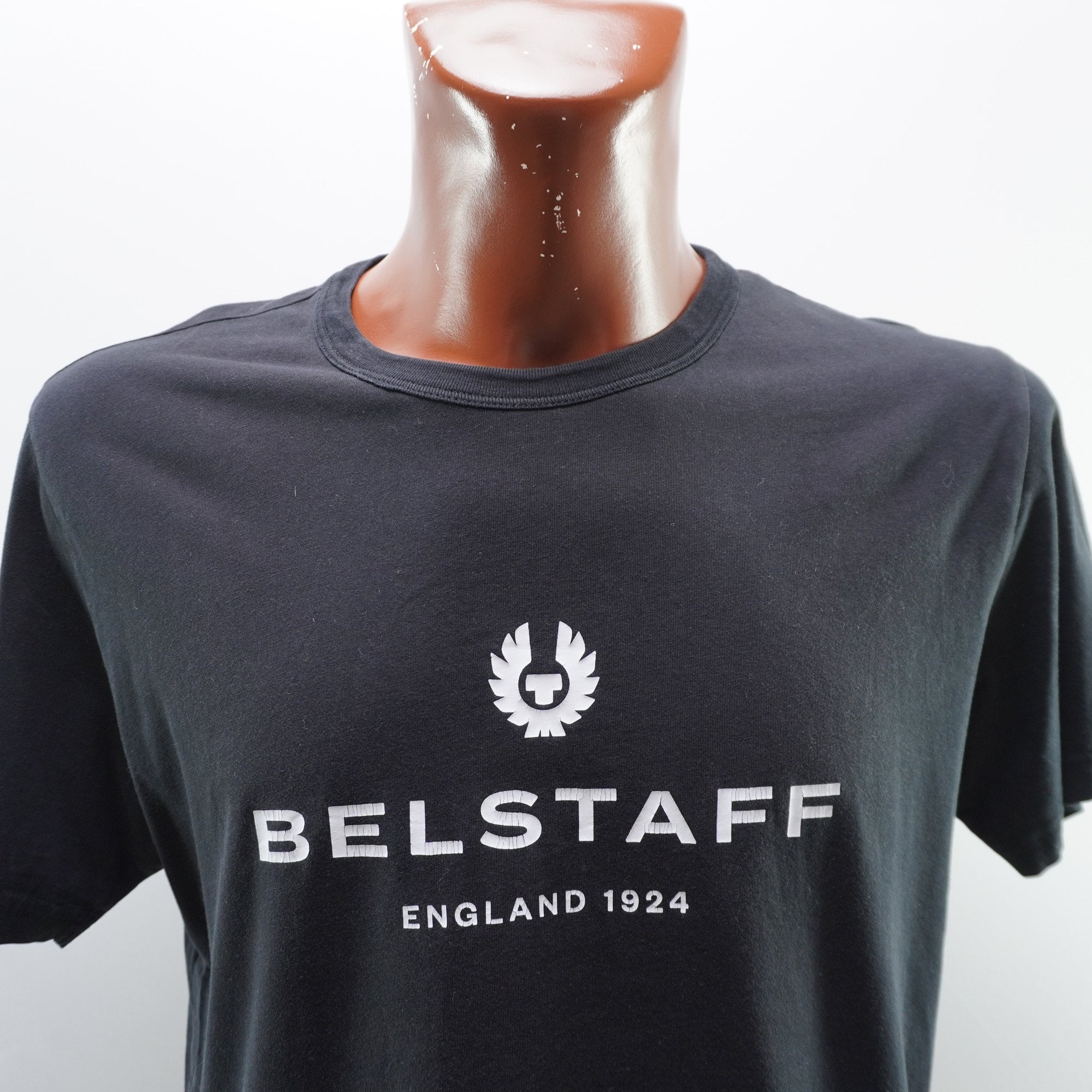 Camiseta de Manga Corta Belstaff para Hombre - Negra, L (Usada, Muy Buena Condición)