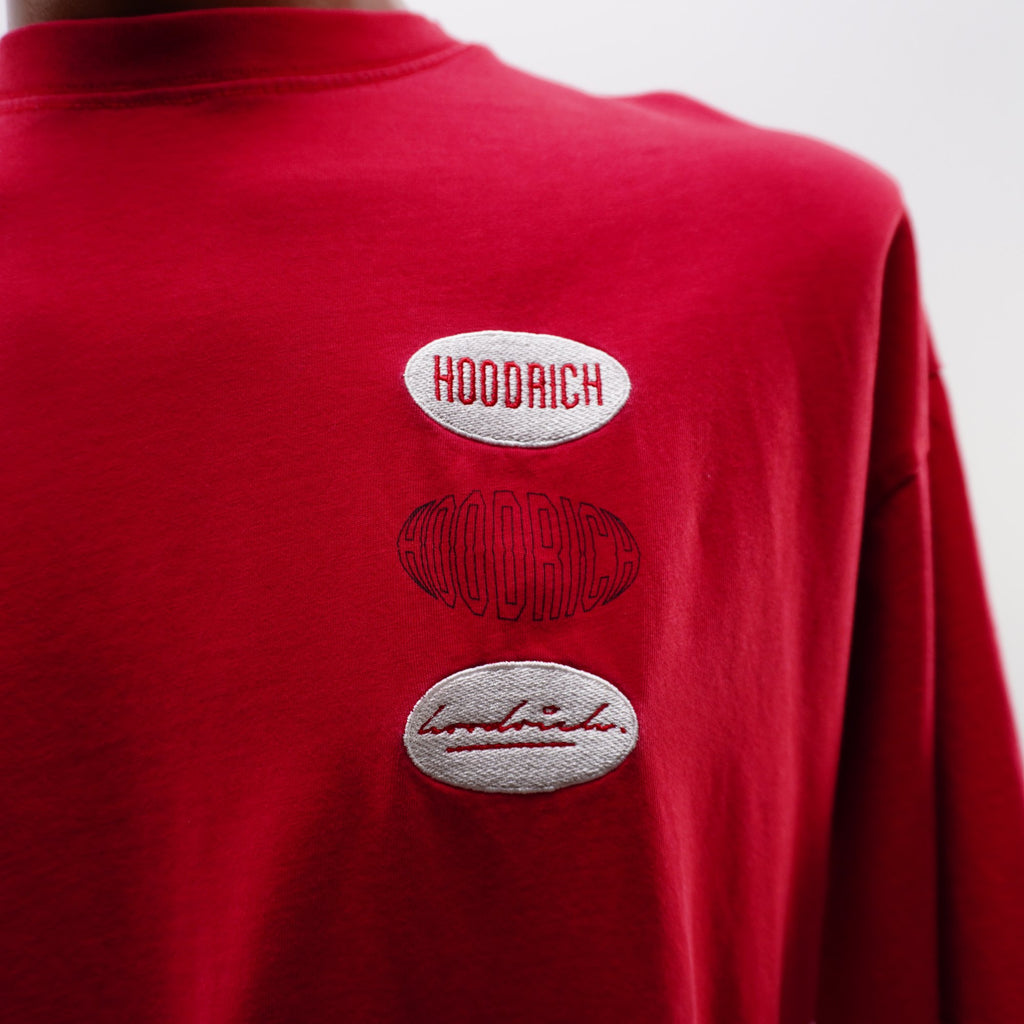 Camiseta de Manga Corta Hoodrich para Hombre - Roja, M - Usada en Muy Buen Estado