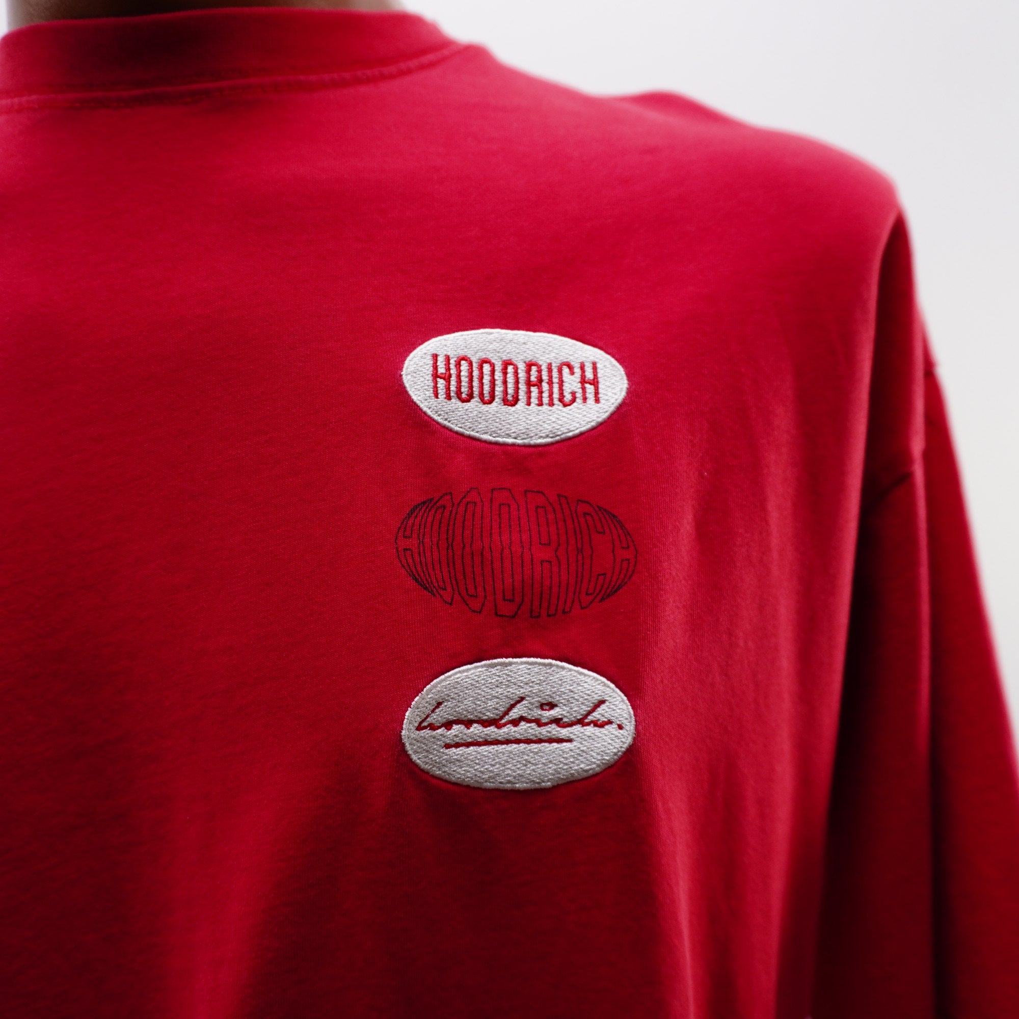 Camiseta de Manga Corta Hoodrich para Hombre - Roja, M - Usada en Muy Buen Estado