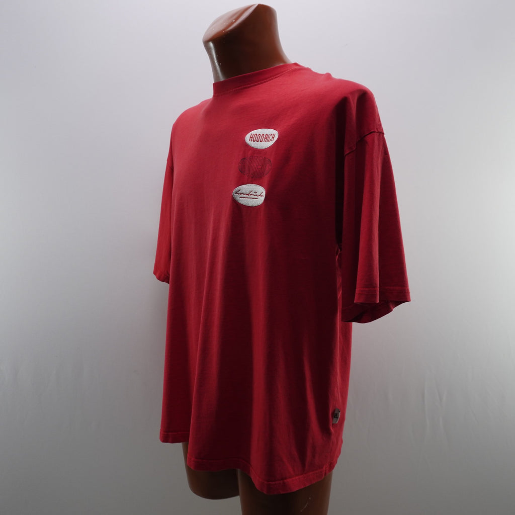 Camiseta de Manga Corta Hoodrich para Hombre - Roja, M - Usada en Muy Buen Estado