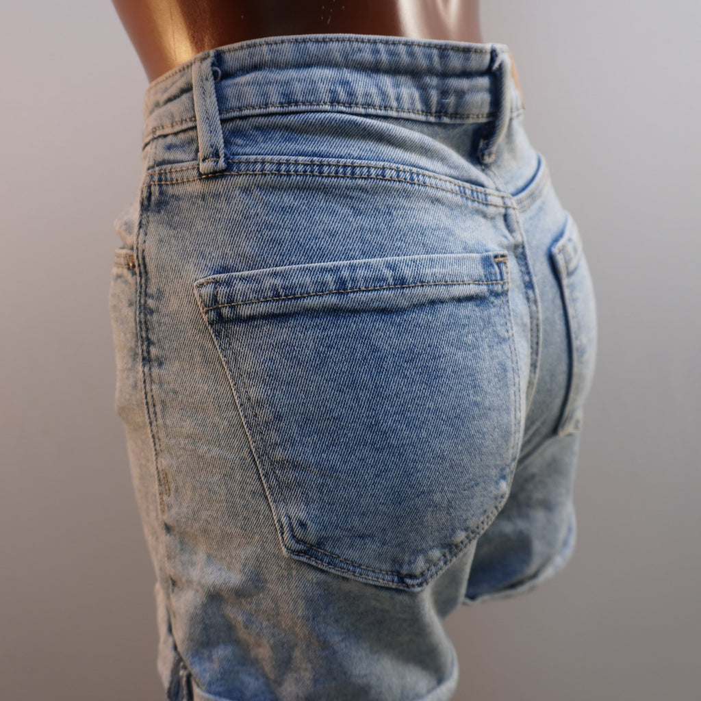 Pantalones Cortos Vaqueros Stradivarius para Mujer Usados - Azul, S