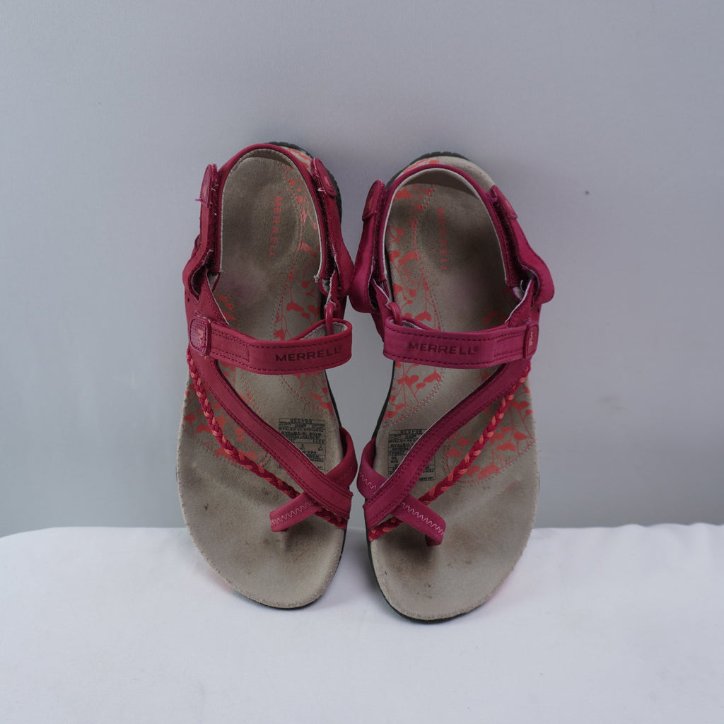 Sandalias Merrell para Mujer Usadas - Rojas, Talla 38