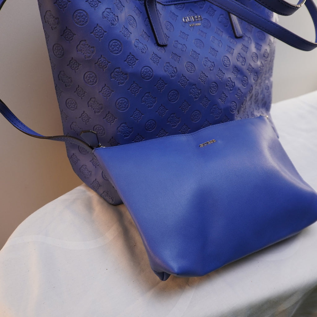 Bolso Baguette Guess para Mujer Usado - Azul, Muy Buen Estado