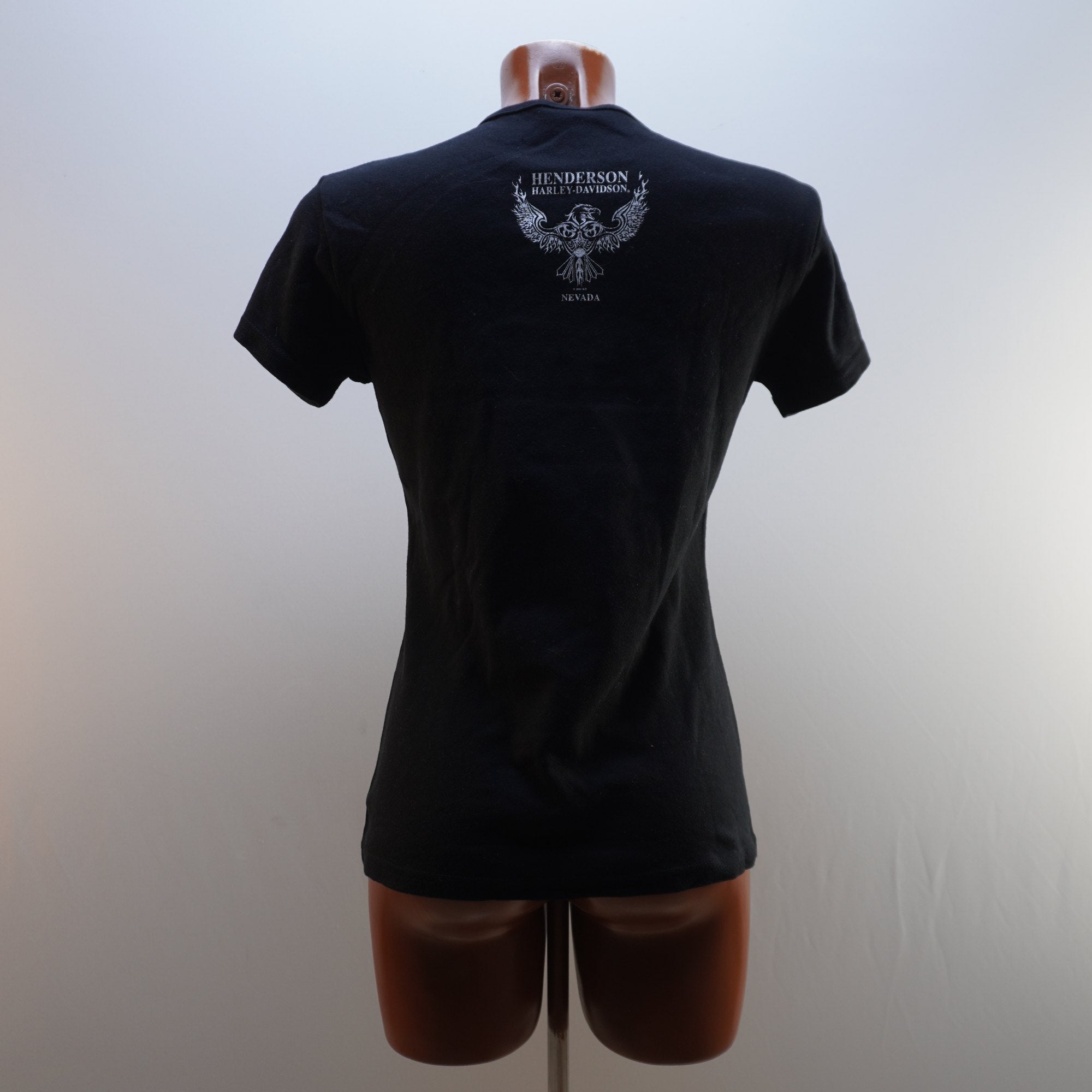 Camiseta Harley Davidson para Mujer Usada - Negra, L