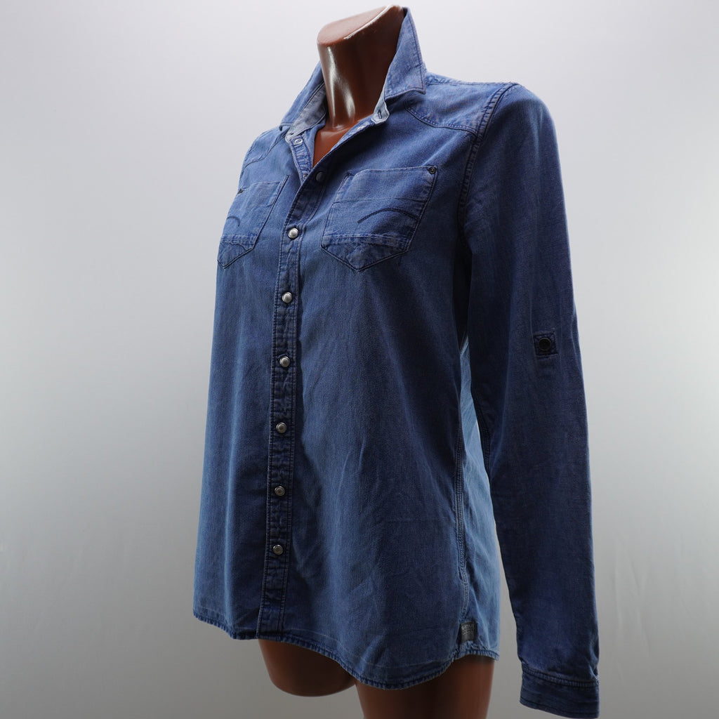 Camisa G-Star para Mujer en Azul, Talla S - Usada en Muy Buen Estado