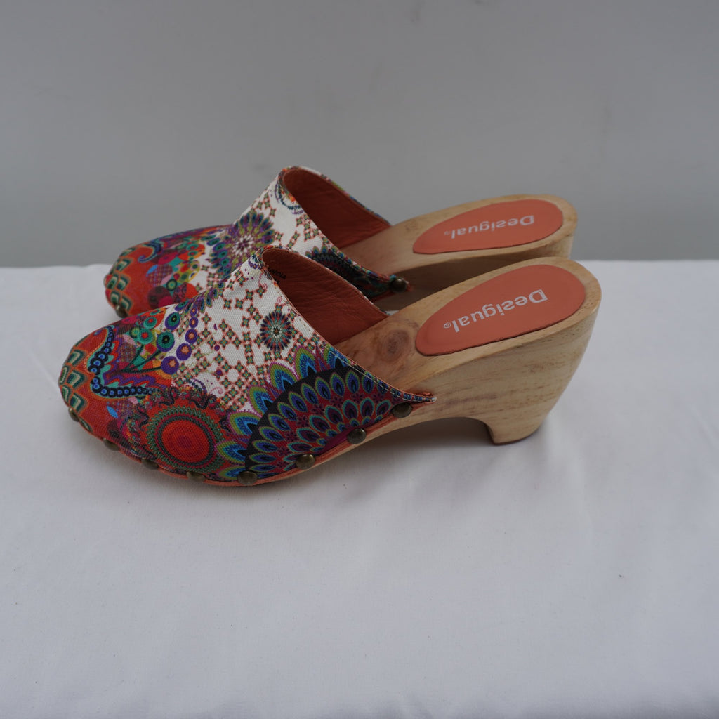 Sandalias Desigual para Mujer Nuevas - Multicolor, Talla 39