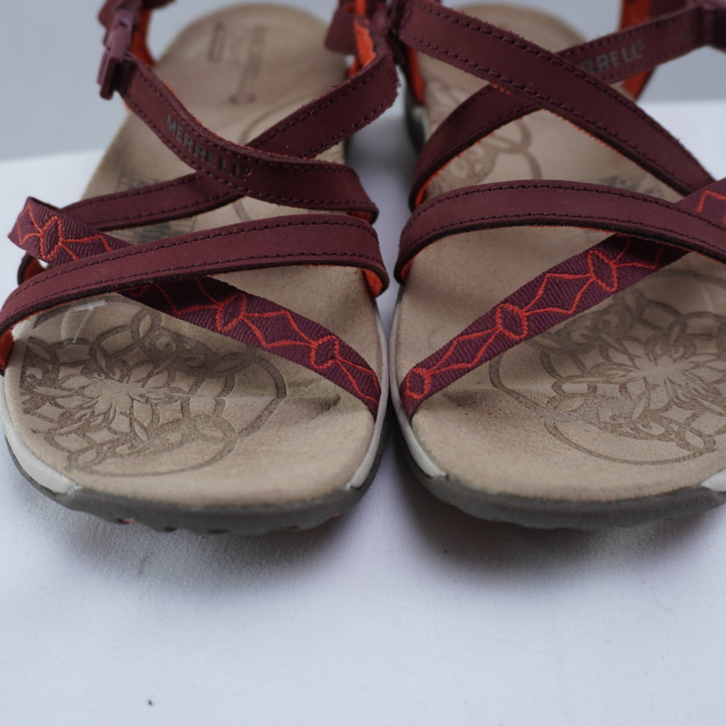 Sandalias Merrell para Mujer Nuevas - Rojo, 38